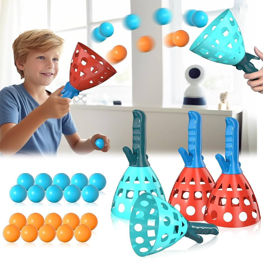 Bennol Outdoor Game Toys for Kids Boys with 20 Balls, Pop Pass Catch Ball Game Outdoor Outside To... | Amazon (US)