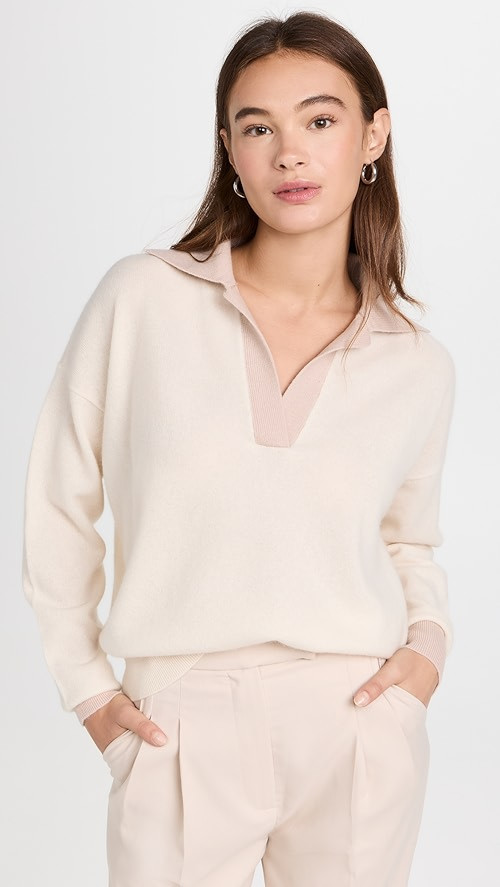 Boiled Collar Cashmere Sweater | Shopbop