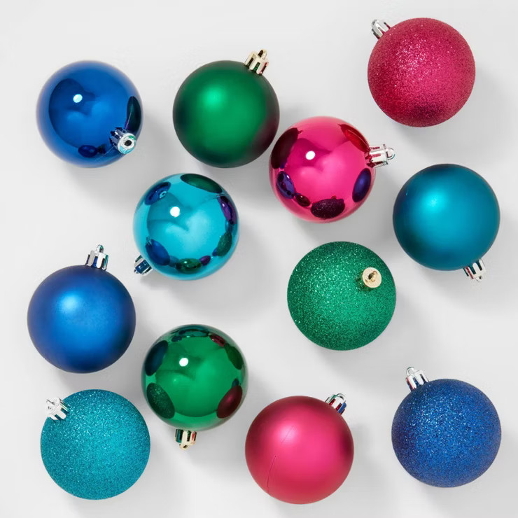50ct Shatter-Resistant Round Christmas Tree Ornament Set - Wondershop™ | Target