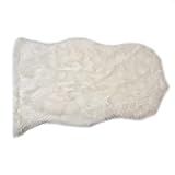 Gouchee Home Edinburgh Premium White Plush Faux Fur Shag, Fluffy Area Rug, 2' x 3' 5" Carpet Accent  | Amazon (US)