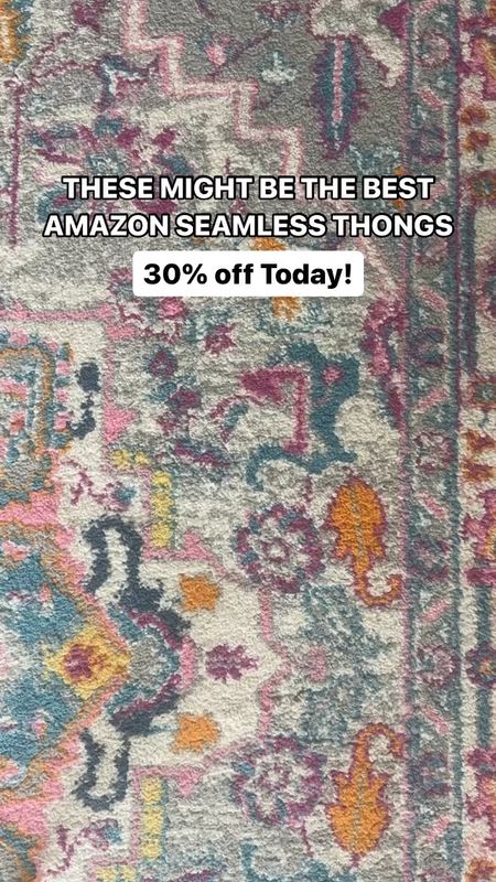⭐️Seamless Thongs – 30% off, under $7. Use code 30U5X373. Promo expires 6/30 at midnight PDT. I have these in size small and like the fit. I think you would be ok going to true to size or sizing up. 

#LTKSaleAlert