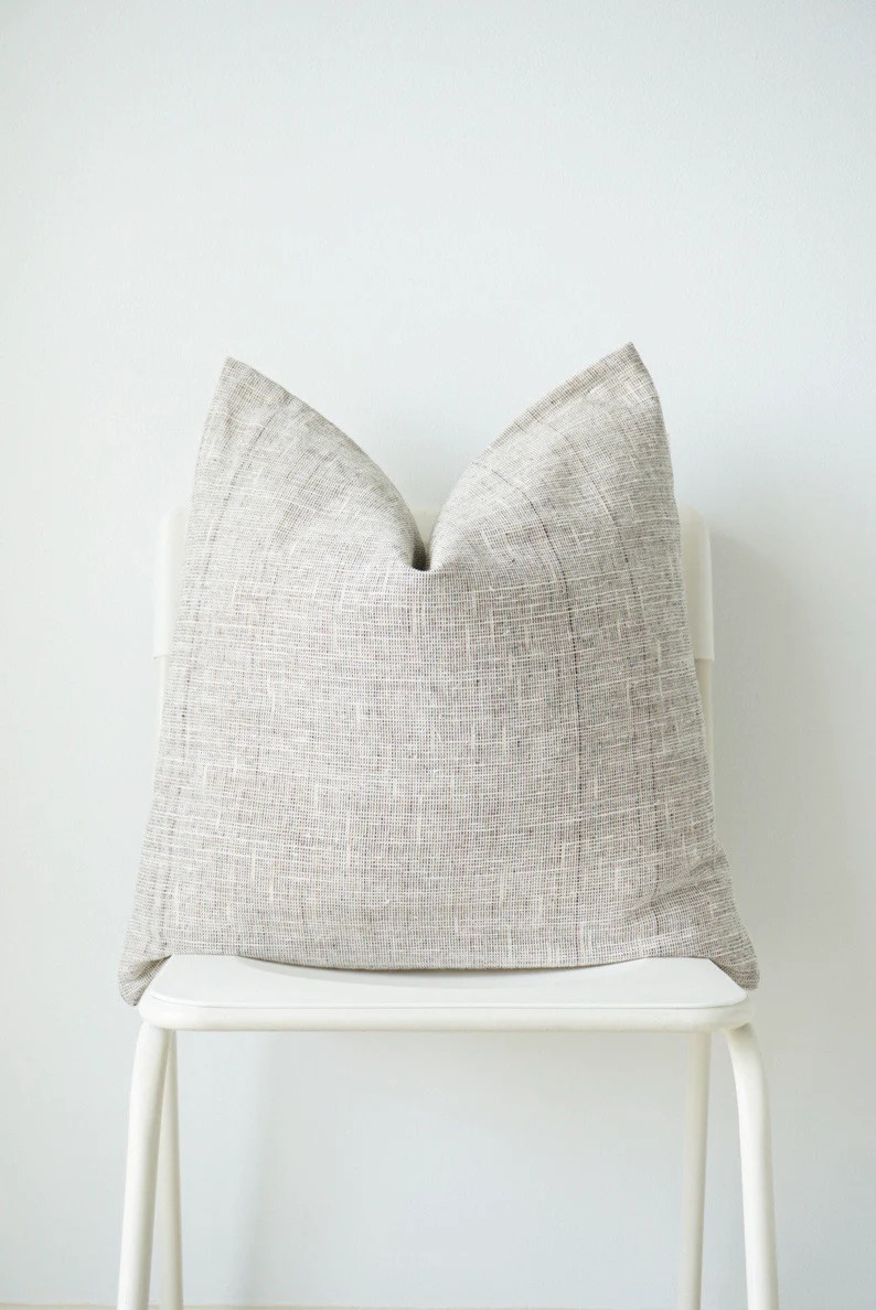 Hemp Hand Woven Natural Dye Color Pillow Cover | Etsy (US)