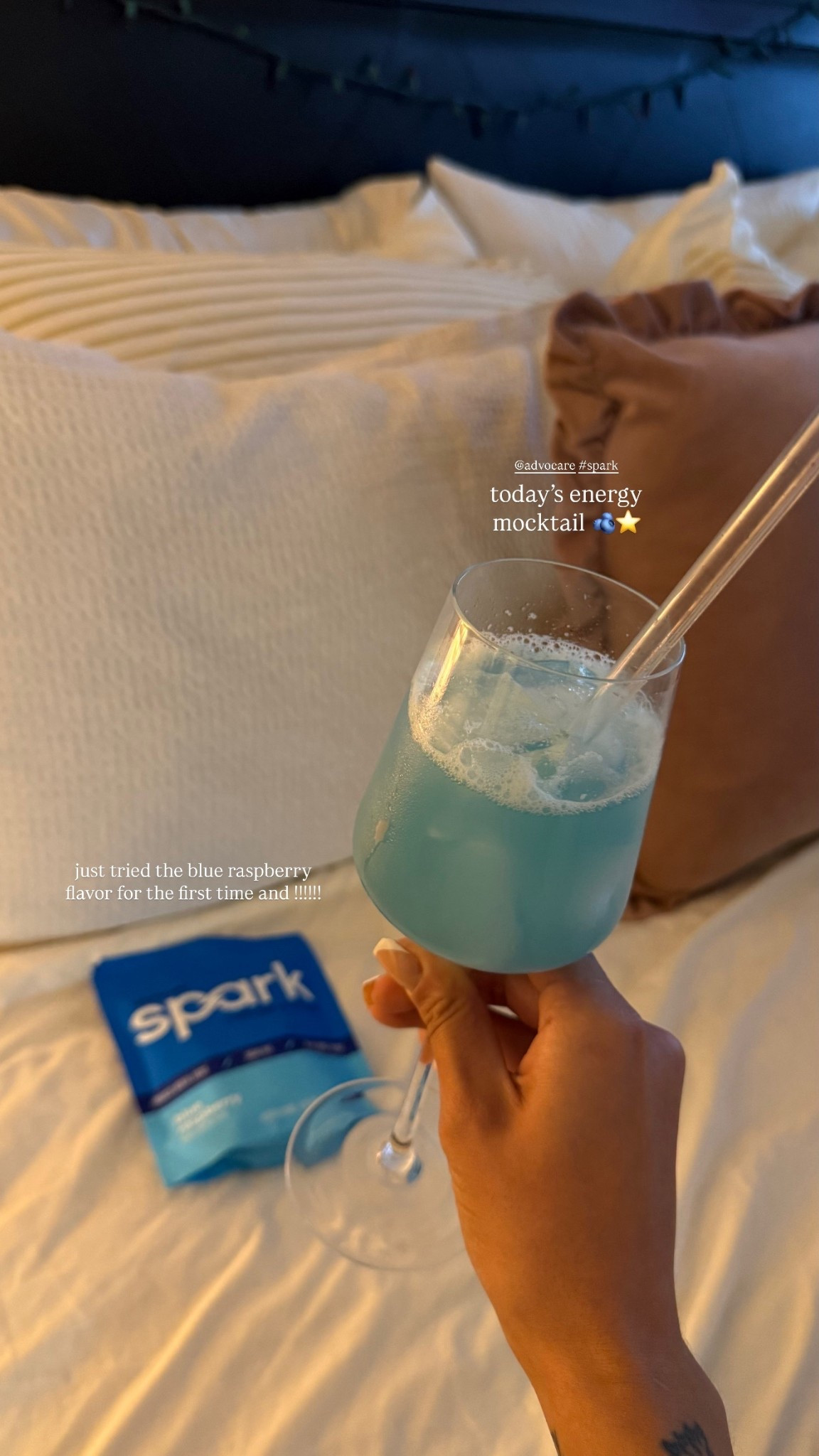 today’s energy mocktail 🫐⭐️ @advocare I’ve been drinking Spark for a few months now and both my husband and I LOVEEE it. This blue raspberry flavor is by far our favorite 

#LTKdayinmylife #LTKfoodie