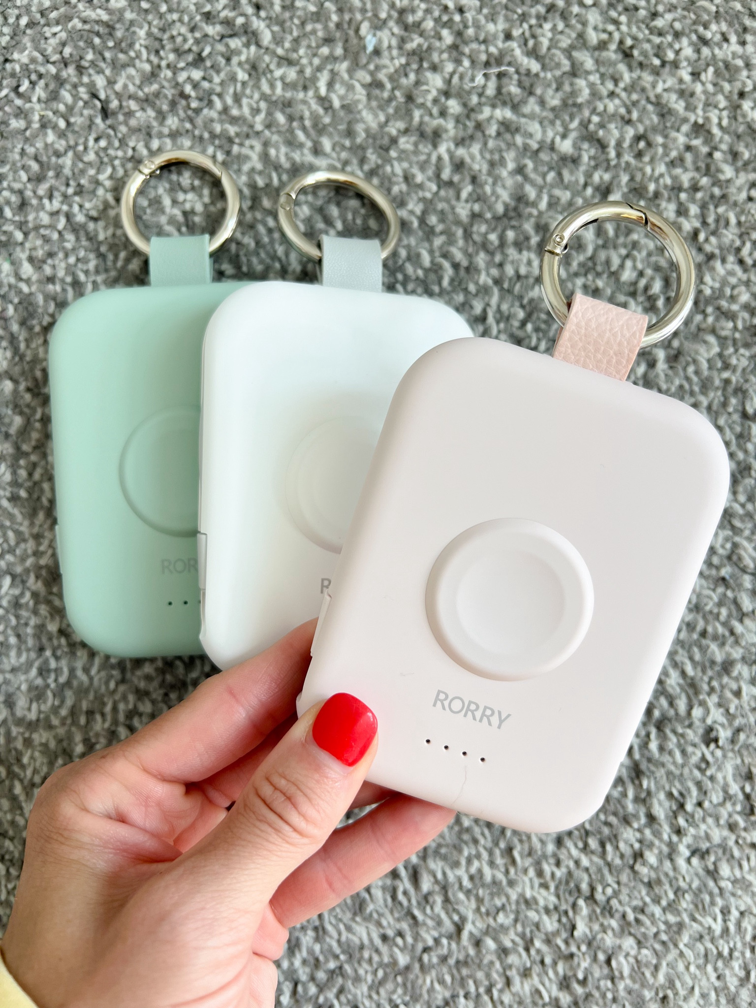 Amazon Power Bank Charger✨
This 3-in-1 charger can charge your iPhone, iPad, Apple Watch or android all in one simple small keychain. Perfect to throw in your purse for on the go or connect to your travel bag so you never have to worry about a dead or low battery phone. Use code 10RORRYAL for an additional 10% off! 

Apple Watch charger, iPhone charger, portable charger, iPad charger, on the go charger, android charger, keychain phone charger, Amazon tech gadgets, Amazon gadgets#LTKGiftGuide

#LTKTravel #LTKSaleAlert