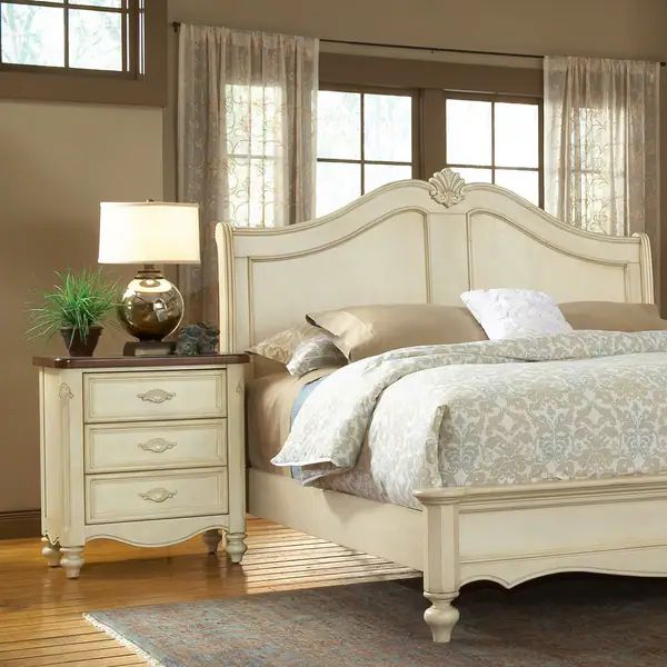 Crescent Manor White Nightstand by Greyson Living | Bed Bath & Beyond