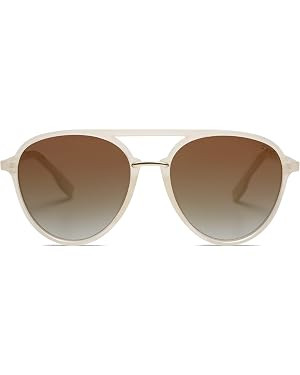 SOJOS Retro Aviator Polarized Sunglasses Double Bridge Ladies Shades SJ2078 | Amazon (US)