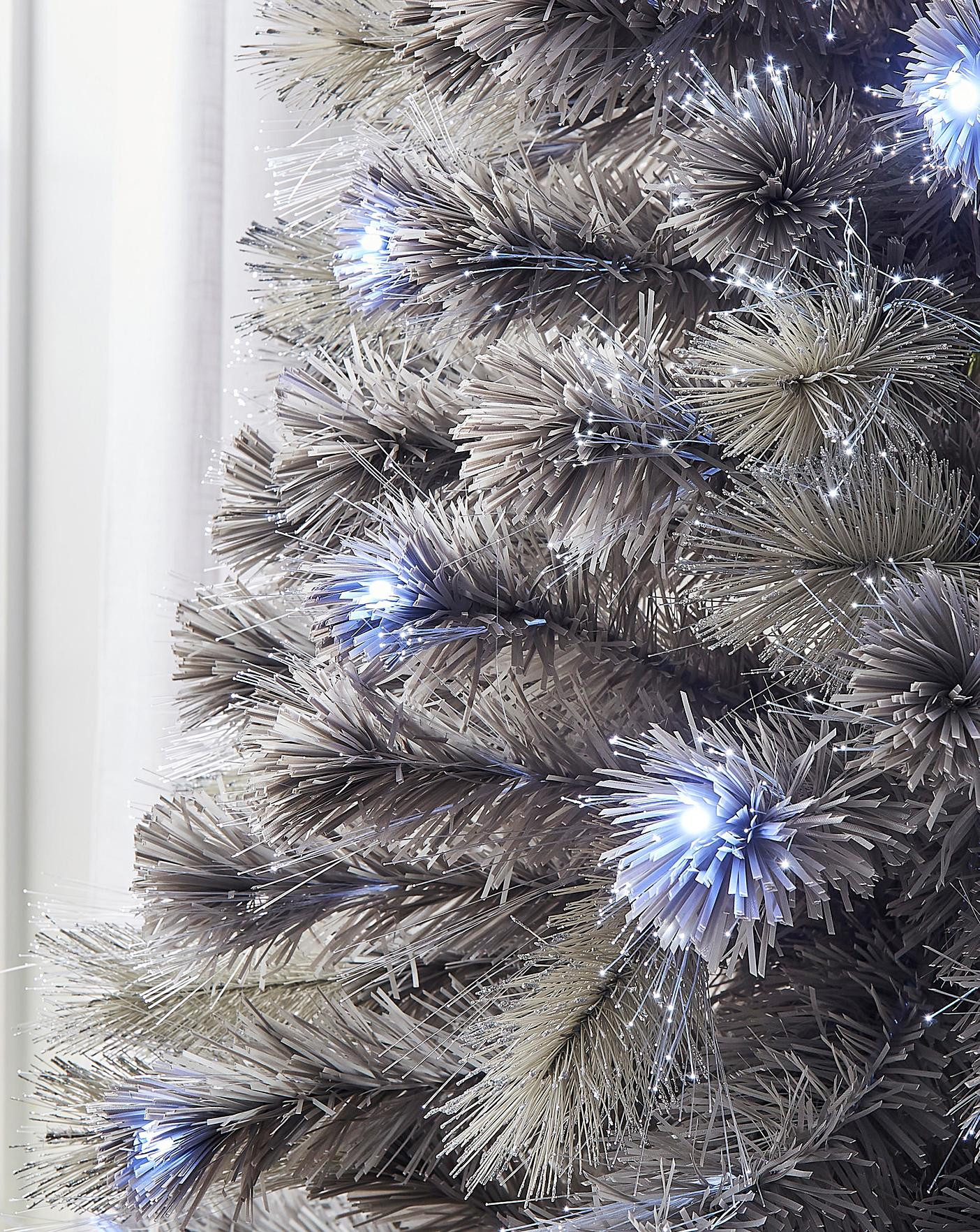 Silver Tipped Fir Fibre Optic Tree | JD Williams (UK)