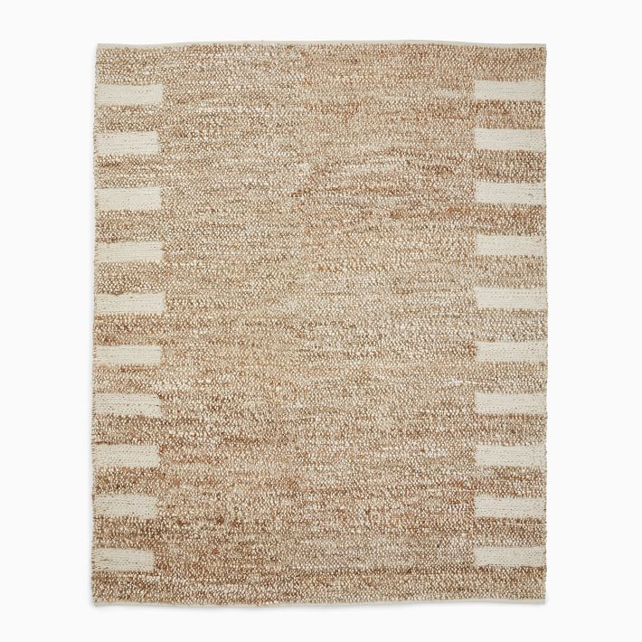 Side Stripe Jute Rug | West Elm (US)