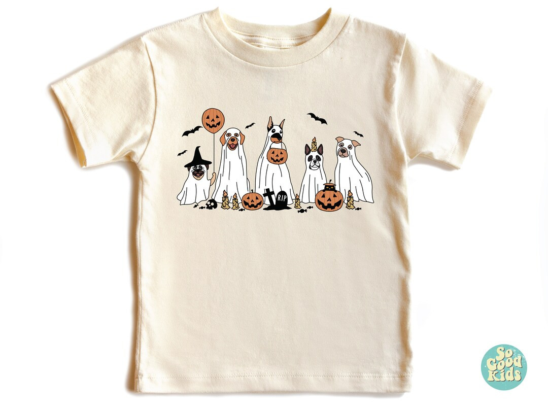 Halloween Dog Shirt, Halloween Ghost Dog Shirt, Retro Spooky Season Ghost Shirt, Ghost Dog Shirt,... | Etsy (US)