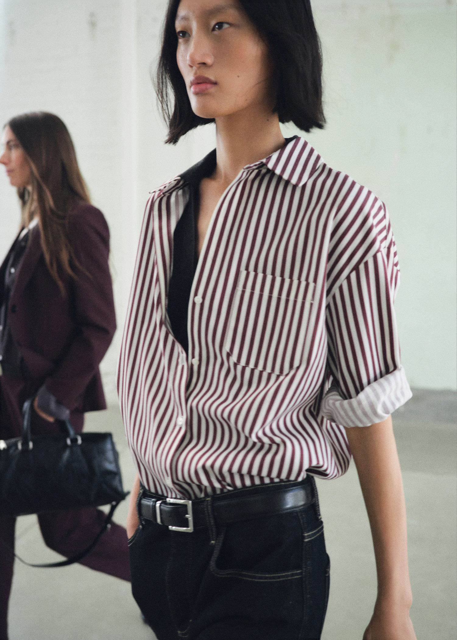 Pocket striped shirt - Women | MANGO USA | Mango (US/MX/AU)