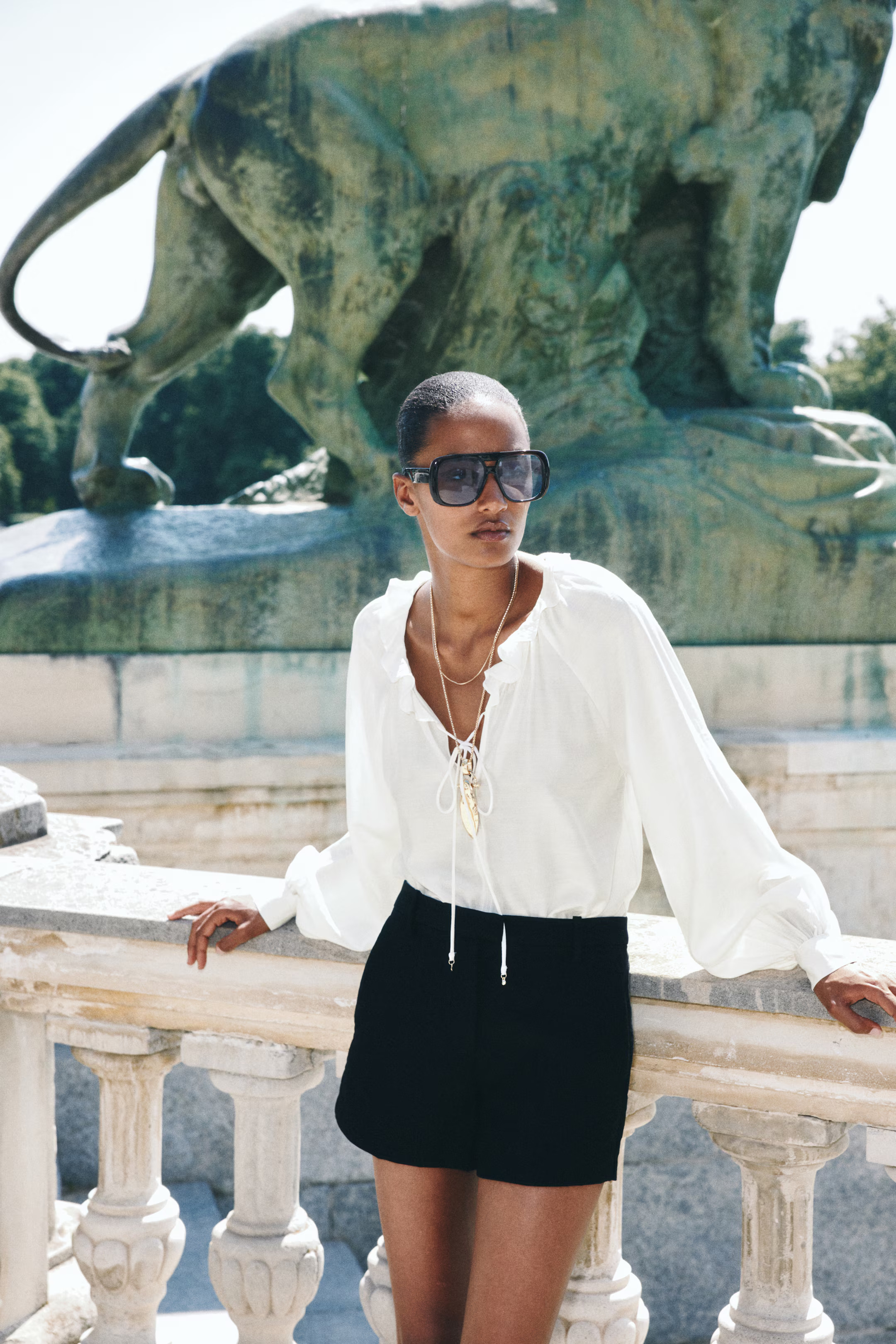 Ruffle-Collar Blouse | H&M (US + CA)
