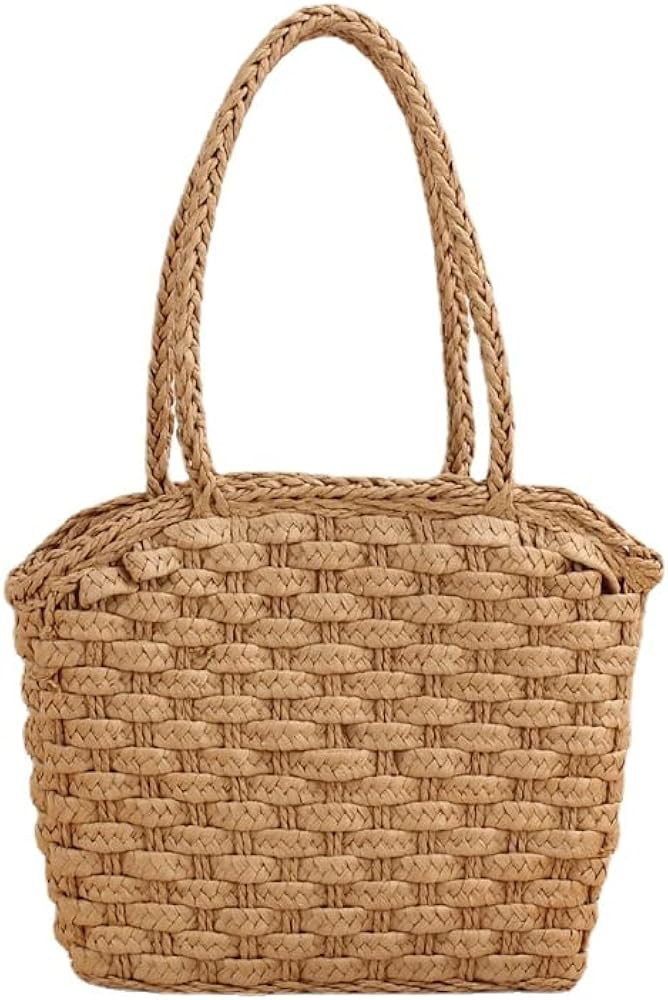 Straw Beach Bag for Women Summer Woven Tote Bag Rattan Hobo Bohemian Vacation Bags Waterproof San... | Amazon (US)