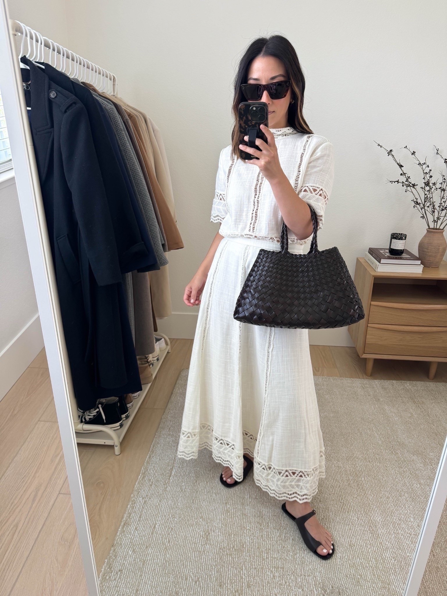 Petite-friendly Zara outfits. Such a pretty Zara embroidered set. Top runs small. I sized up and even felt the size small was snug. Skirt runs more tts. 

Zara top small. Runs small
Zara skirt small. Could wear the xs
Zara sandals 5
Dragon Diffusion Santa Croc small
Celine sunglasses

Summer outfits, summer style, petite style, sandals 



#LTKItBag #LTKPetite #LTKFindsUnder100