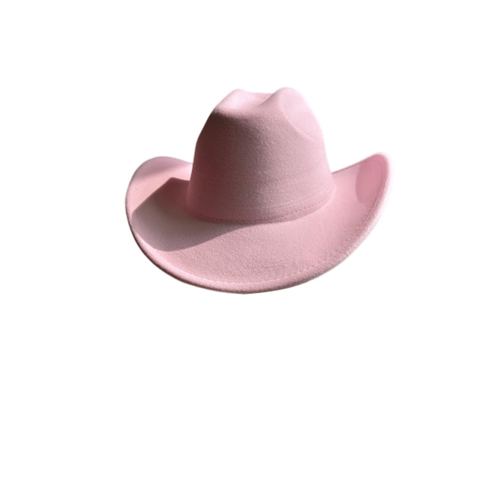 Plain Western Cowboy Hat Stylish and Chic Unisex Solid Color Jazz Hat Without Decoration Cowgirl ... | Amazon (US)