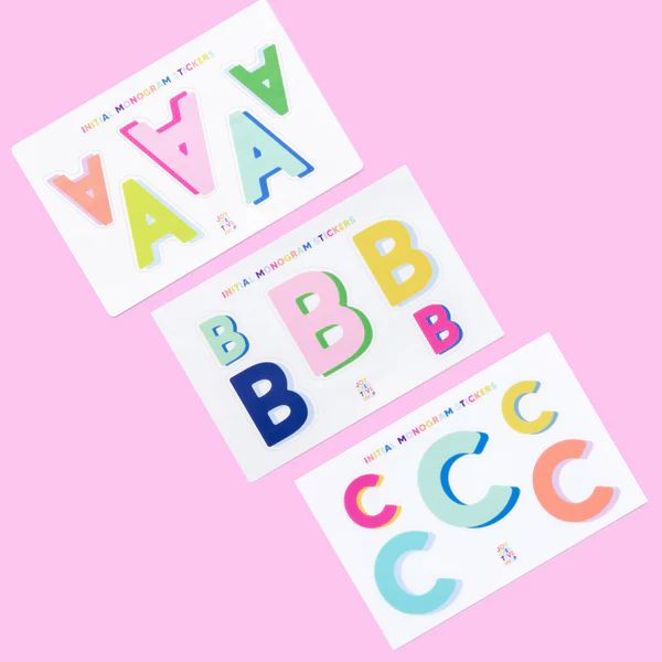 Vinyl Alphabet Stickers - Single Letter Sheets | Joy Creative Shop