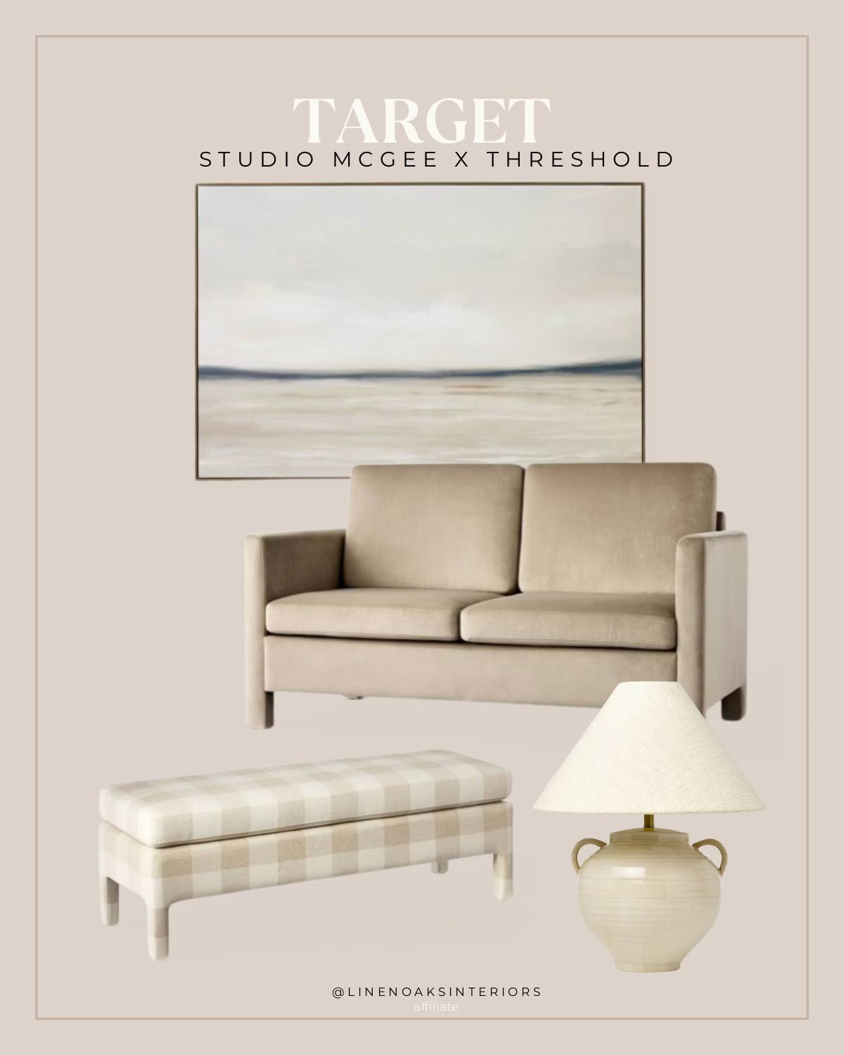 The Studio McGee x Threshold collection at Target is HERE and I couldn’t be more excited!!

Home studio McGee summer spring colorful  modern country decor neutral organic linen wood 
