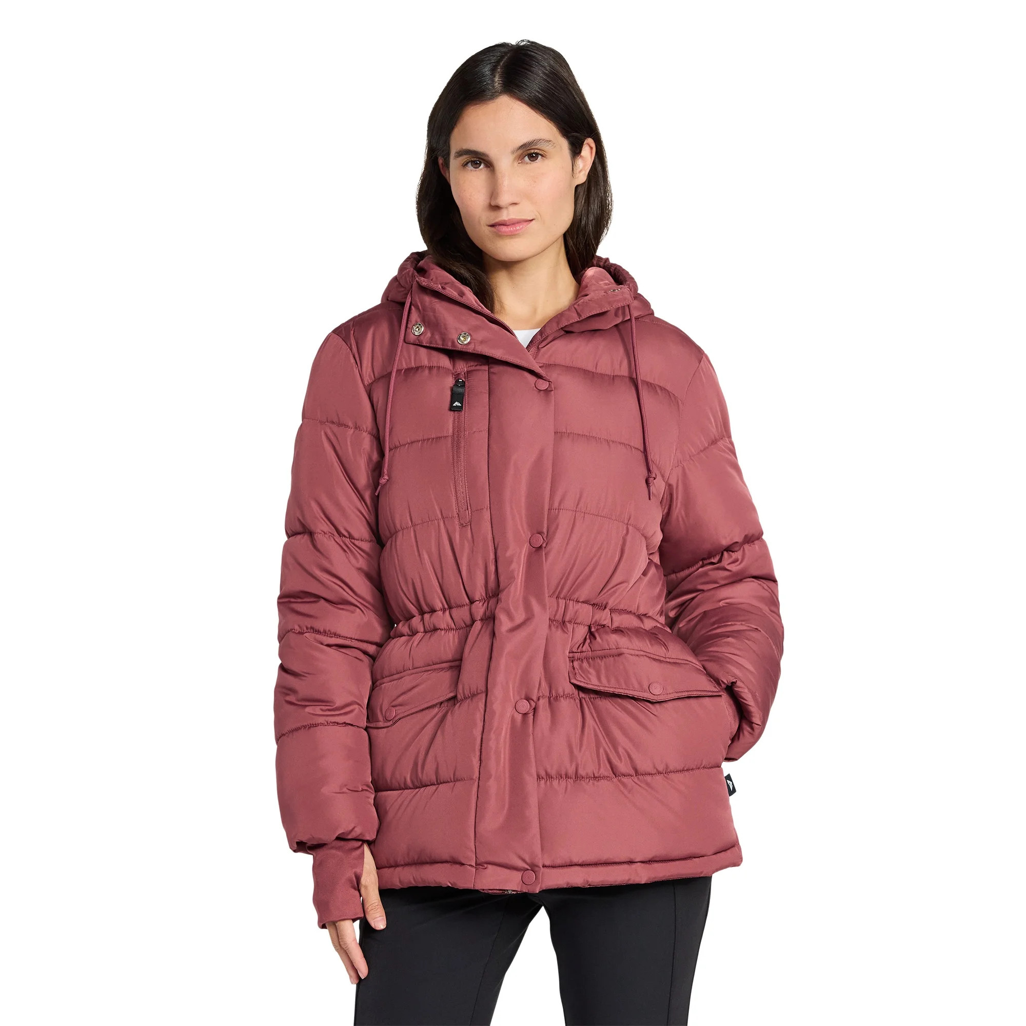 Ozark Trail Women's and Women's Plus Mid Length Puffer Coat, Sizes XS-2X | Walmart (US)