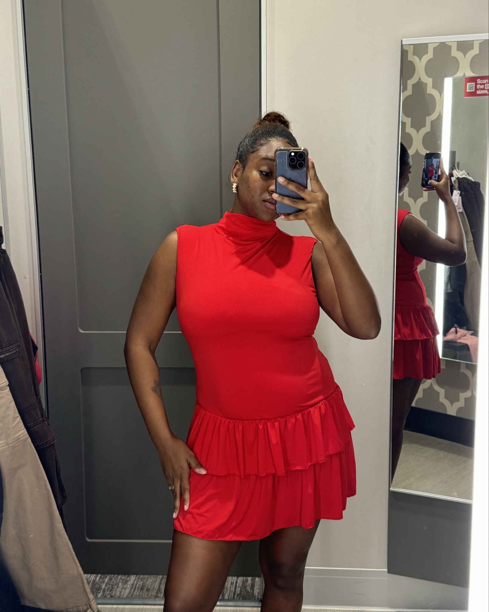 Affordable Holiday Dress that will TURN heads wearing a size large in the red 

#LTKFindsUnder50 #LTKHoliday #LTKMidsize