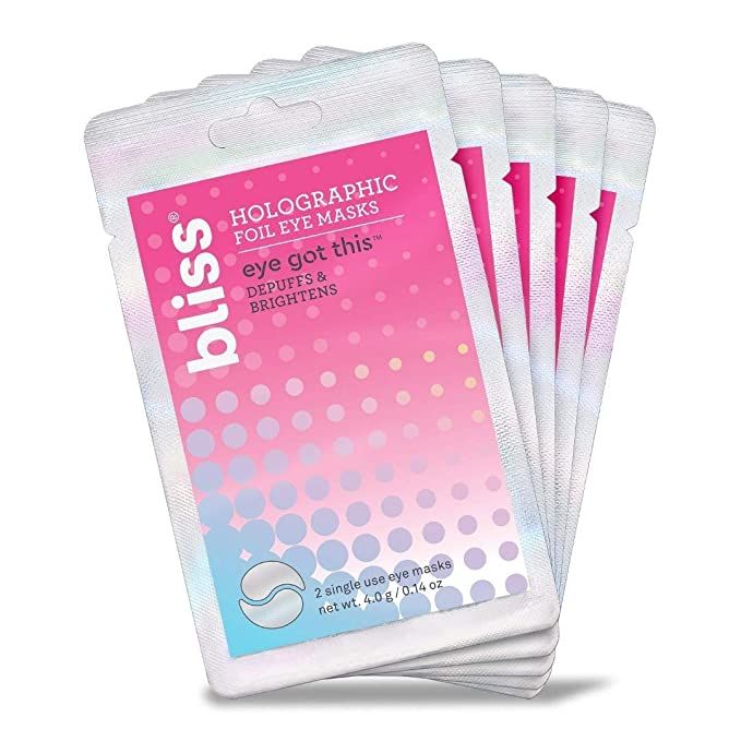 Bliss Eye Got This Holographic Foil Eye Masks for Refreshing and Awakening Eyes, Reduces Puffines... | Amazon (US)