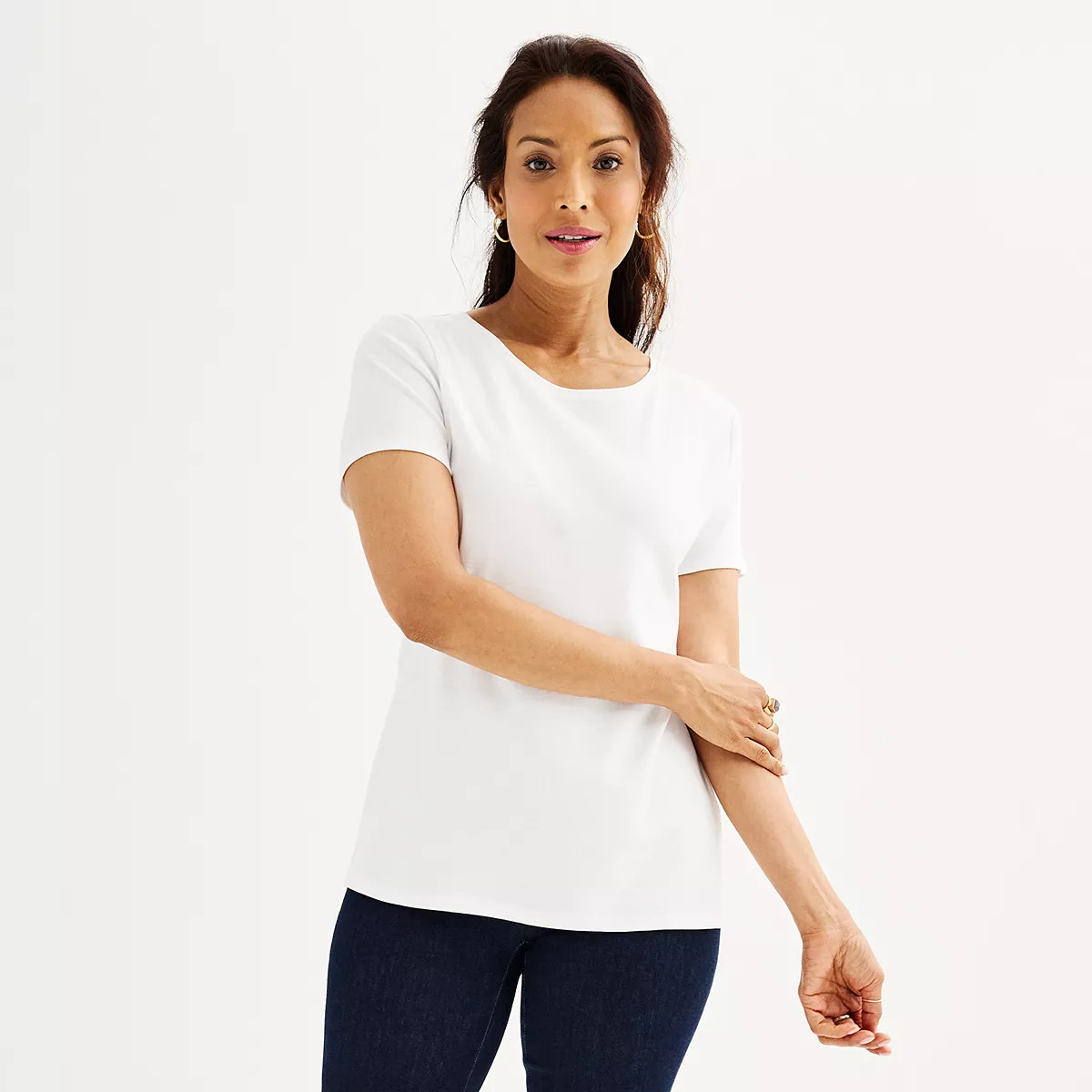 Women's Croft & Barrow® Essential Crewneck Tee | Kohl's
