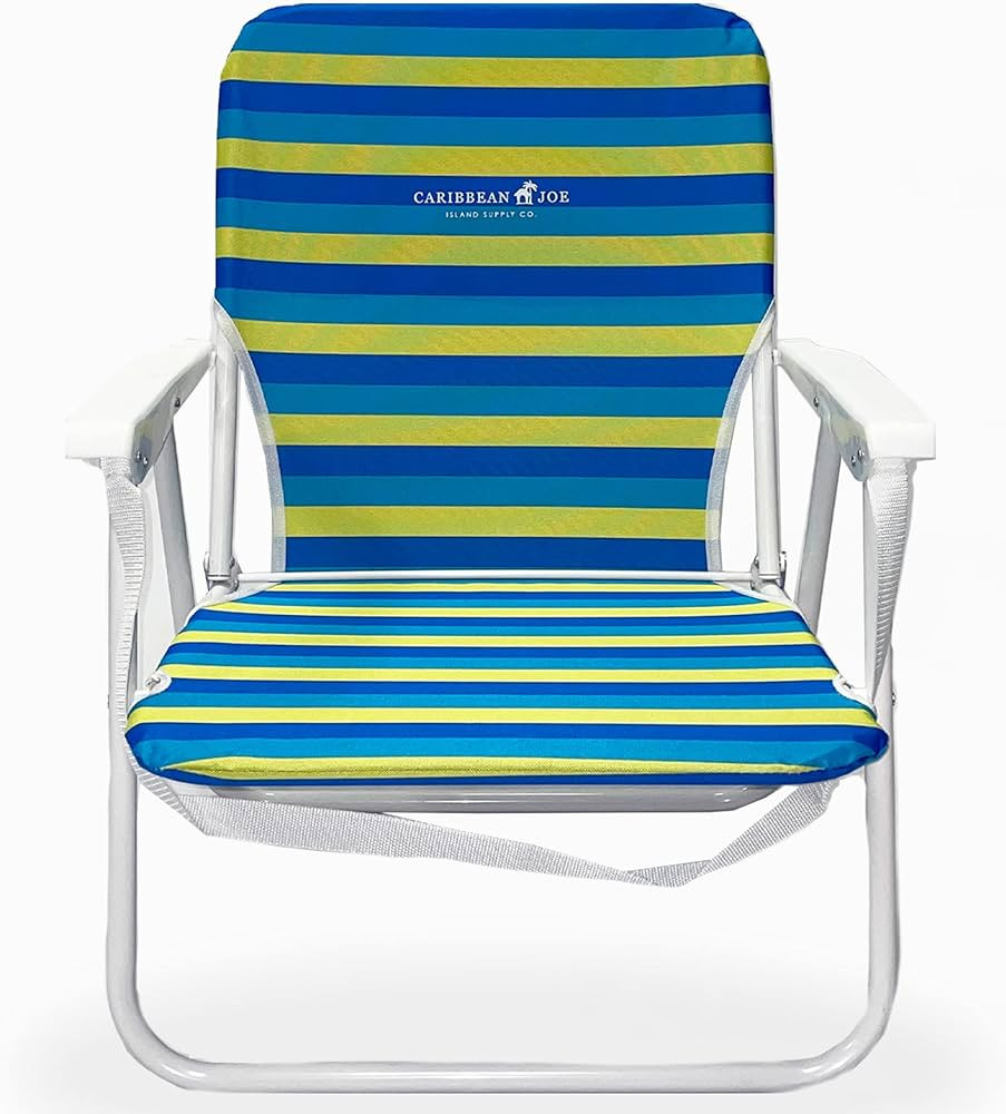 Caribbean Joe Folding Beach Chair, 1 Position Lightweight and Portable Foldable Outdoor Camping C... | Amazon (US)