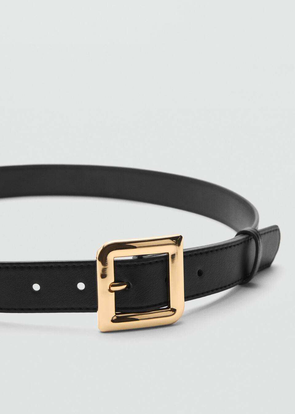 Square buckle belt -  Women | Mango United Kingdom | MANGO (UK)