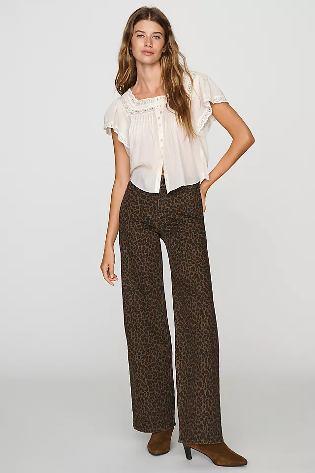 Le Slim Palazzo High-Rise Wide-Leg Jeans | Anthropologie (US)