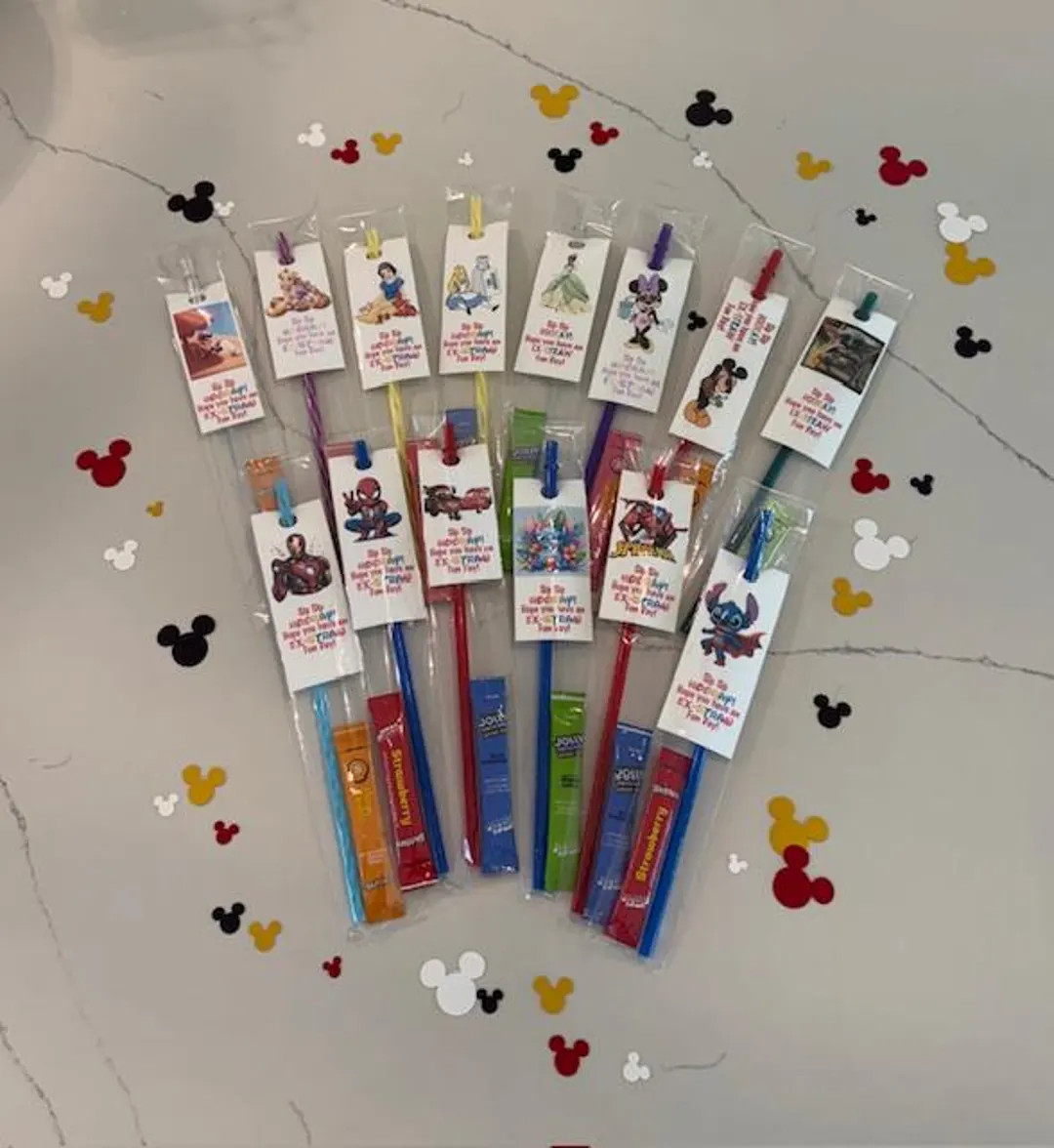 Disney Straw & Drink Mix Set, Cruise Fish Extender Gift, Pixie Dust or Party Favor - Etsy | Etsy (US)