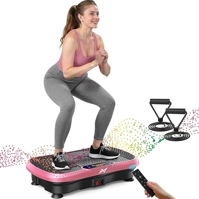 Vibration Plate Fitness Platform Exercise Machine Vibrating Shaking Full Body Shaker Workout Vibr... | Amazon (US)