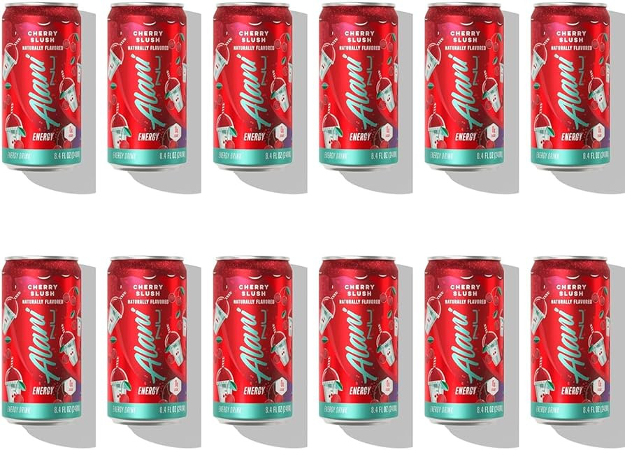 Alani Nu Mini Energy Drink - Cherry Slush - 8.4 fl oz - 12 Cans | Amazon (US)