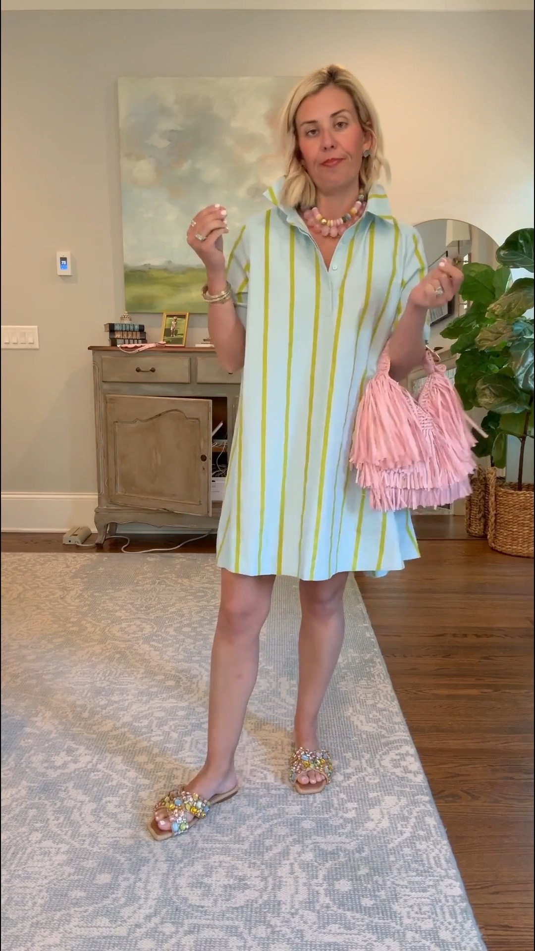 This dress has been a best seller and I see why!! Y’all know I love a shirt dress….the styling possibilities are endless. This dress does run big so size down! ￼

*use MIXANDMATCH for 25% off at Erin McDermott 
*use Catherine20 at A+B

#LTKSeasonal #LTKOver40 #LTKmomlife