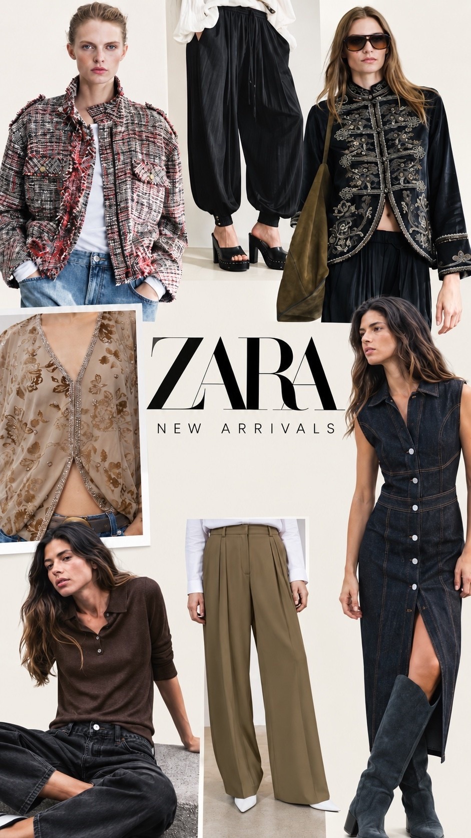 @Zara  new arrivals I have a feeling we’re going to see everywhere this fall. Tweed jackets, embroidered details, wide-leg trousers, denim dresses, elevated basics + the boots worth watching.

#LTKootd #LTKOver40 #LTKWorkwear