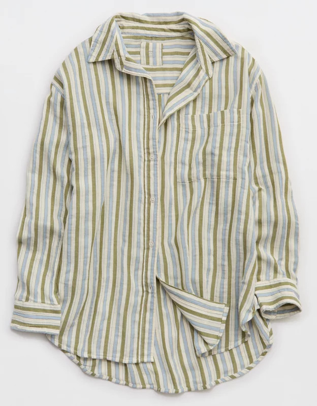 Aerie Day-Off Cover Up Shirt | Aerie