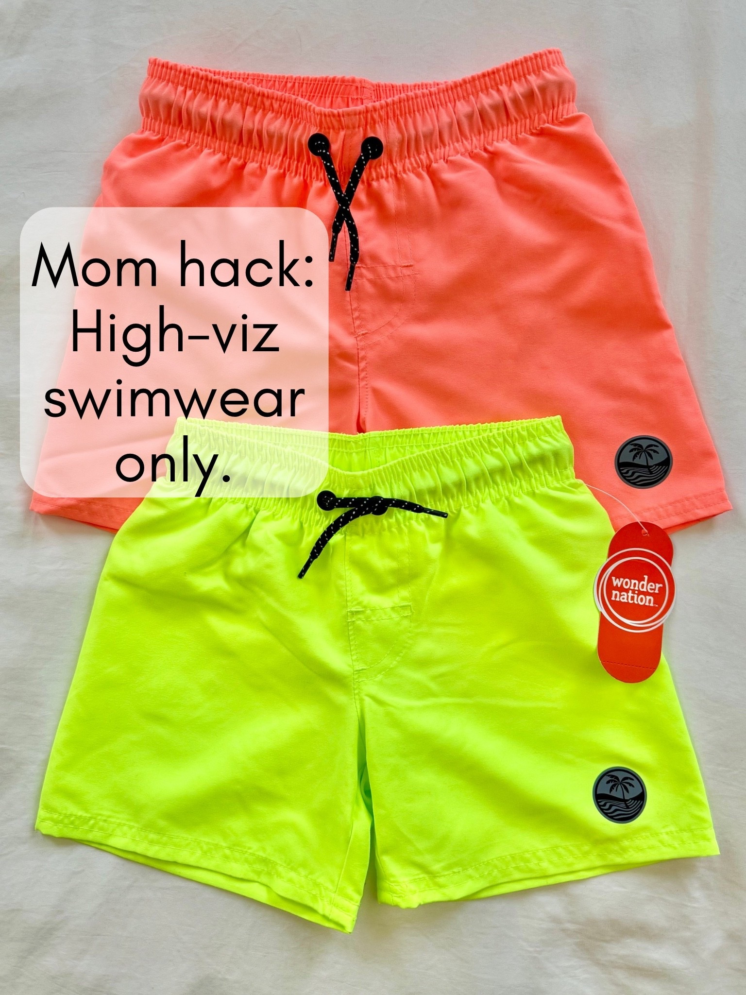 Neon swim trunks > every other color.

If you’ve followed me for a while, you know I always choose high-visibility swimwear for my boys. Neon yellow and bright orange are some of the easiest colors to spot in a pool, lake, splash pad, or crowded beach — especially compared to darker blues.

These Wonder Nation boys swim trunks are that perfect shorter trunk style I love: UPF 50+, elastic waist, quick-dry, lightweight, and budget-friendly. And they are even brighter in person than they look online at Walmart — truly fluorescent.

I’ve paid 5x more for this same look before, so I grabbed the next two sizes up in both colors.

Linking these neon boys swim trunks + more bright kids swimwear below.

#swimsafety #walmartpartner @walmart @wondernation


#LTKSwim #LTKKids #LTKBaby