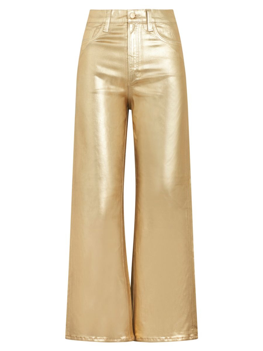 The Mia Metallic Ankle Jeans | Saks Fifth Avenue