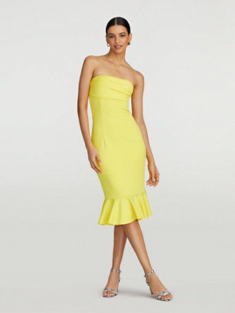 ravyn strapless trumpet-hem dress - gabrielle union collection | New York & Company