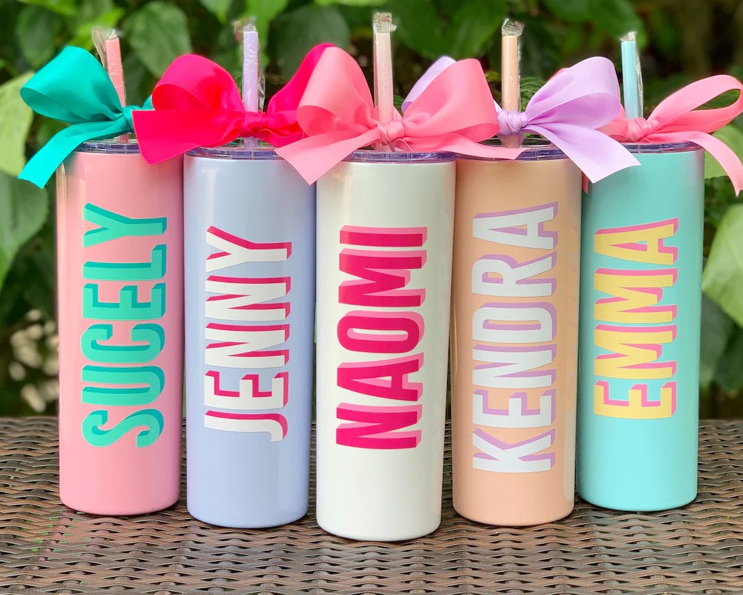 Personalized Shadow Name Tumbler Cup Customized Name Drinking - Etsy | Etsy (US)