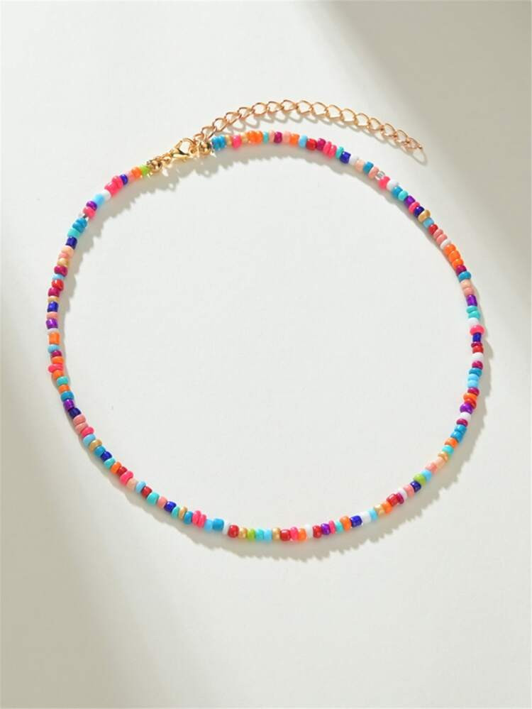 Colorful Beaded Necklace | SHEIN