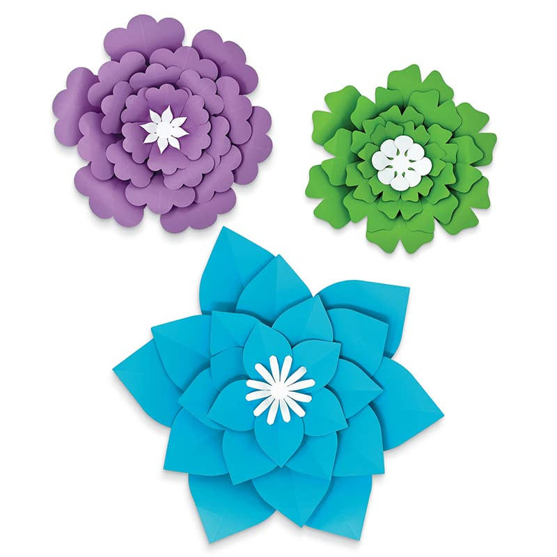 Happily Ever Elementary Creatively Inspired Blue, Purple, Green Flowers Dimensional Accent, Multi... | Amazon (US)