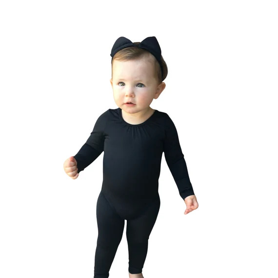 Baby Halloween Cat Costume Kids Black Cat Costume Cat - Etsy | Etsy (US)