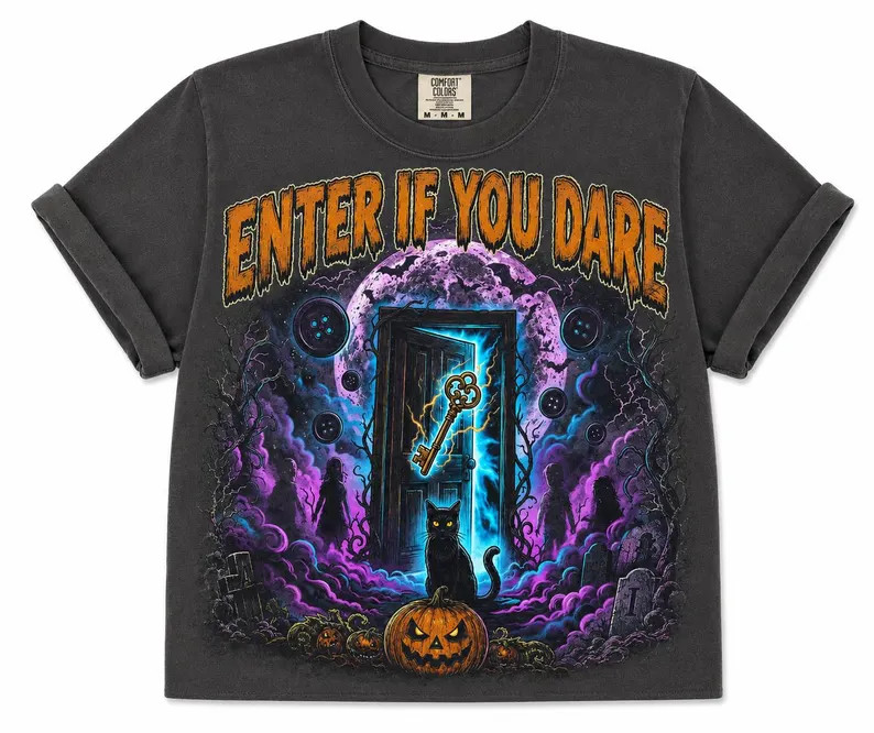 Enter If You Dare Graphic Tee | Etsy (Global)