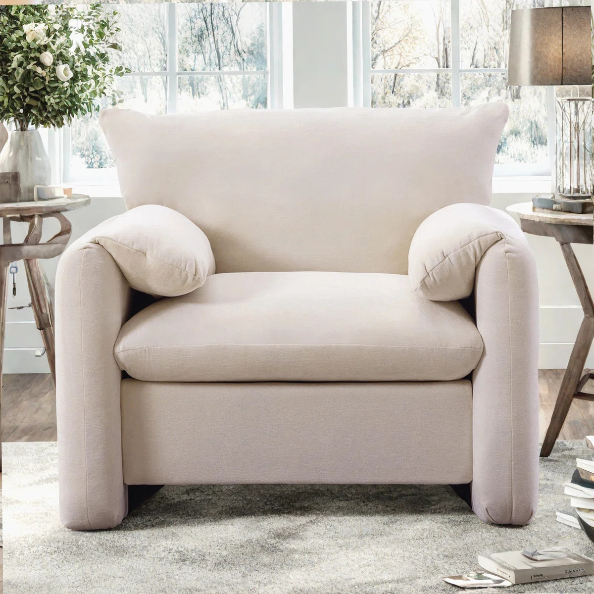 Marithza 38.6'' W Oversized Armchair Accent Chair | Wayfair North America