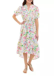 Women's Puff Sleeve Flounce Dress | Belk