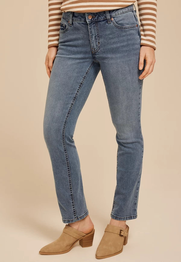 m jeans by maurices™ Classic Mid Rise Slim Straight Jean | Maurices