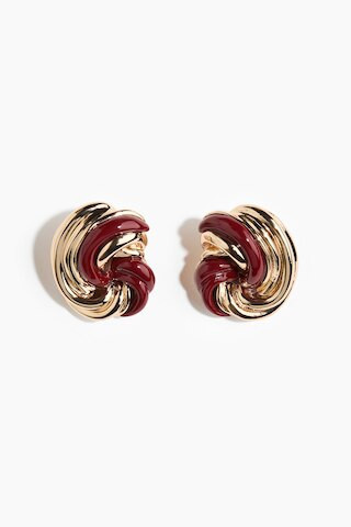 H & M - Knot-Look Earrings - Gold | H&M (US + CA)