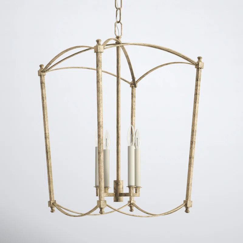 Olive 4 Light Metal Dimmable Lantern Chandelier | Wayfair North America