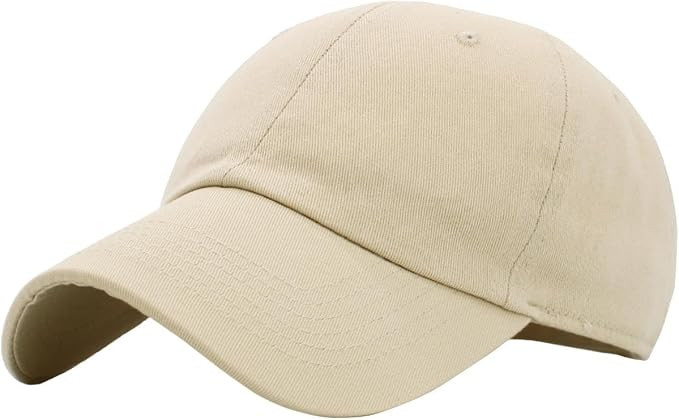KBETHOS Classic Unisex Cotton Adjustable Low Crown Baseball Cap – Plain Dad Hat | Amazon (US)