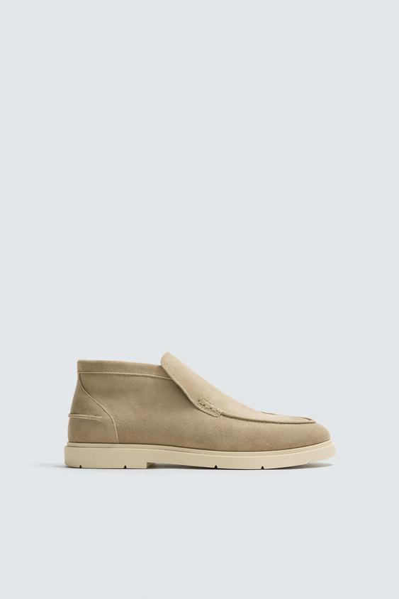 CASUAL LEATHER BOOTS | Zara US