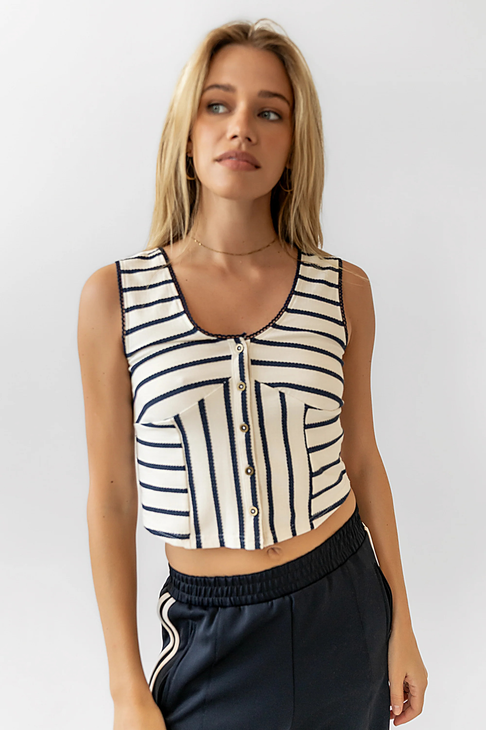 Everlee Striped Tank Top | Böhme US