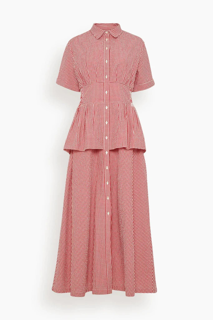 Boogie Woogie Bugle Boy Dress in Red Gingham | Hampden Clothing